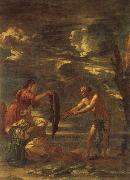 Salvator Rosa Odysseus and Nausicaa painting